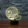 Green Bay Packers Team Logo 3D Light LED