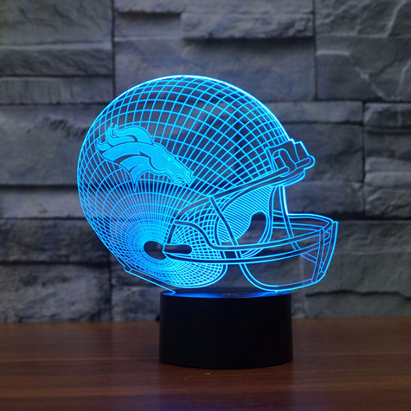 Denver Broncos Team Logo 3D Light LED