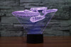 7 Color change Star Trek 3D Trek battleship LED Nightlight