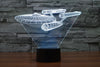 7 Color change Star Trek 3D Trek battleship LED Nightlight