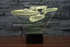 7 Color change Star Trek 3D Trek battleship LED Nightlight