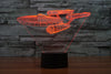 7 Color change Star Trek 3D Trek battleship LED Nightlight