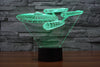 7 Color change Star Trek 3D Trek battleship LED Nightlight