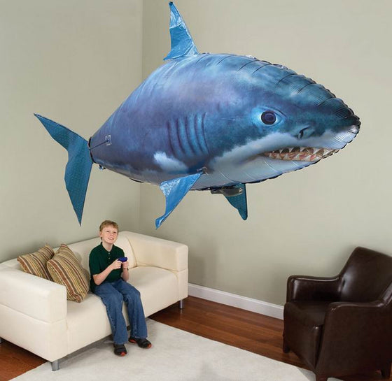 Flying Remote Control Inflatable Fish Shark Blimp Balloon