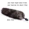 Black Fox Tail Plug Sex Toys For Women