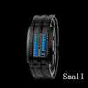 Wristwatch Men Women Steel blue Binary Luminous LED Electronic