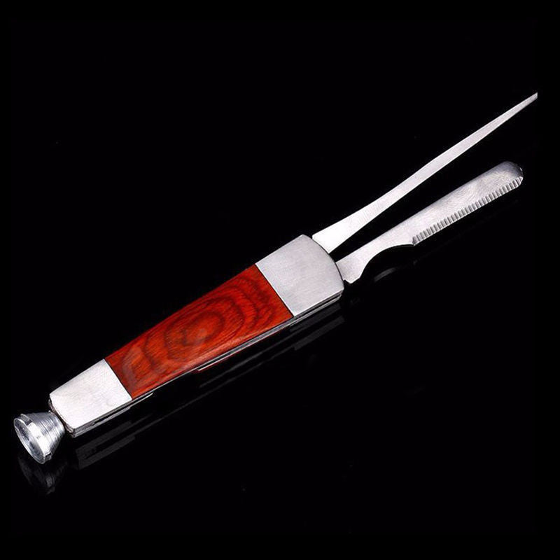 Red Wood Smoking Pipe Cleaning Tool 3 in 1
