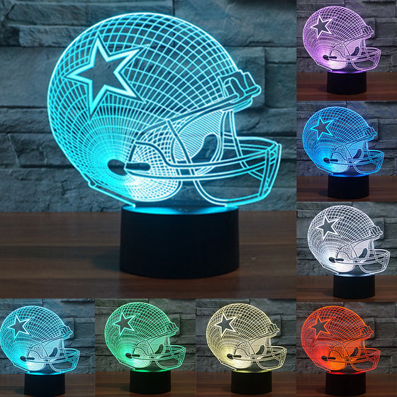 Dallas Cowboys Team Logo 3D Light LED