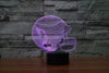 3D Night Light 7 Color for Arizona Cardinals fan