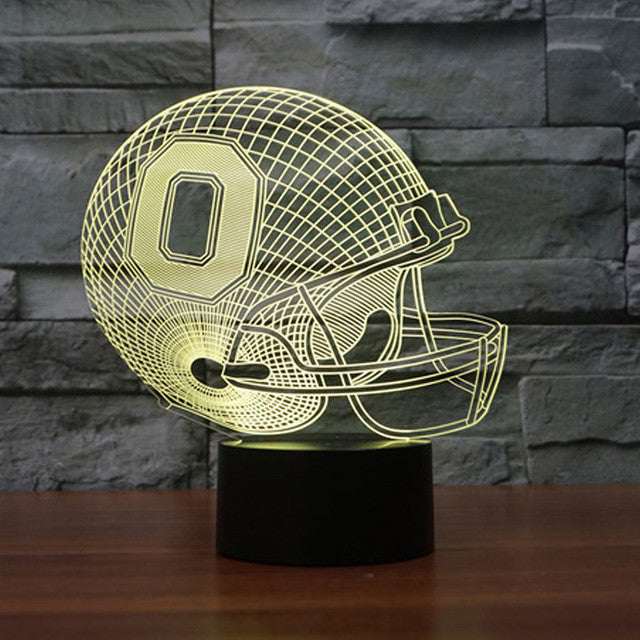 Denver Broncos Team Logo 3D Light LED