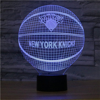 NBA Miami Heat / Houston Rockets / Toronto Raptors / New York Knicks Team LED 7color changing Night  light