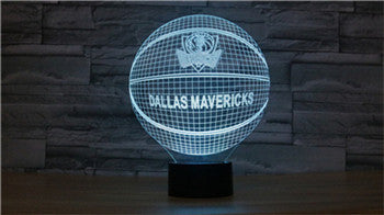 NBA Miami Heat / Houston Rockets / Toronto Raptors / New York Knicks Team LED 7color changing Night  light