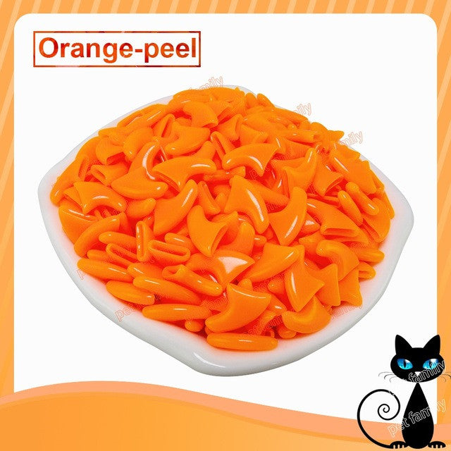 100pcs / lot Cat Nail with free 5Adhesive Glue + 5Applicator