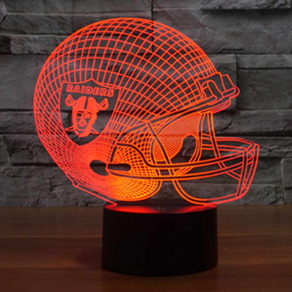 Oakland Raider Team Logo 3D Light LED