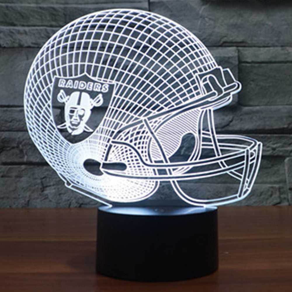 Oakland Raider Team Logo 3D Light LED