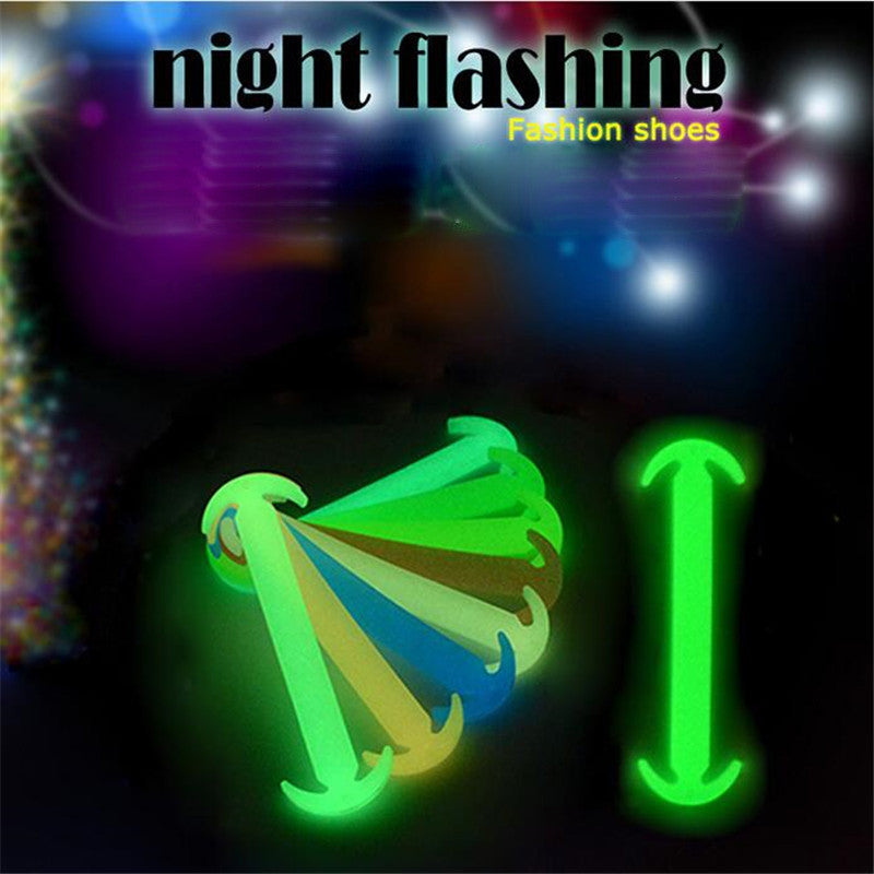 14 pcs/pack Silicone Light Shoe Lace Unisex