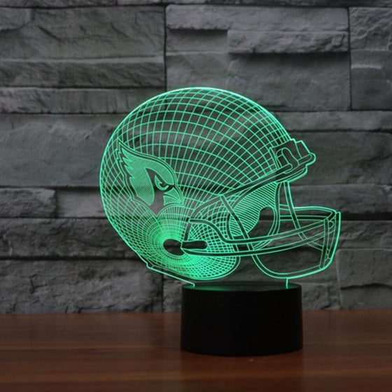 3D Night Light 7 Color for Arizona Cardinals fan