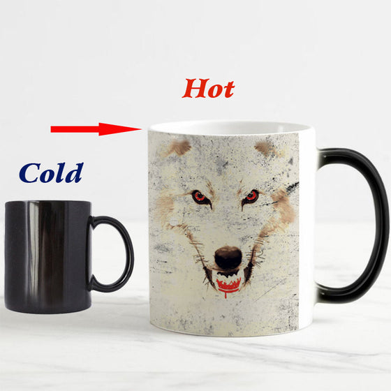 Game Of Thrones Dragon Wolf Coffee (colour change)