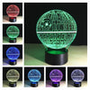 Star Wars Night Light Color Changing Table Lamp