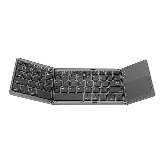 Ultra Light Mini Bluetooth Folding Keyboard 3.0 Touchpad with Three Layers Compatible