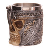 Resin Skull Warrior Tankard Viking Mug