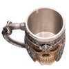 Resin Skull Warrior Tankard Viking Mug