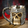 Resin Skull Warrior Tankard Viking Mug