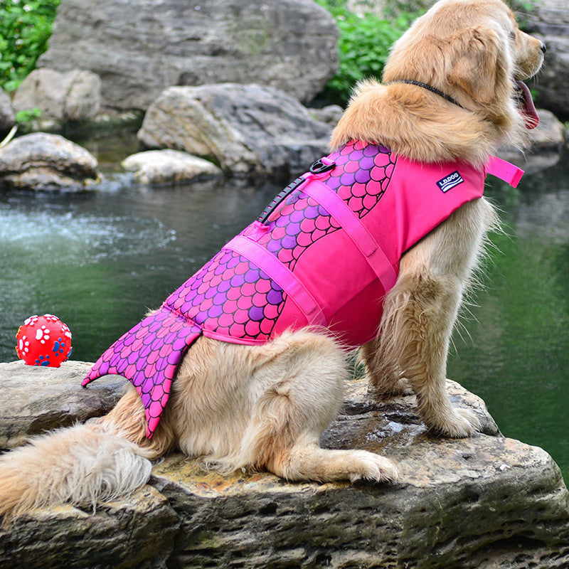 Pet Dog Save Life Jacket Clothes - Dog Swimwear