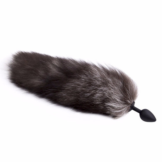 Black Fox Tail Plug Sex Toys For Women