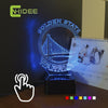 NBA Warriors Team Logo 3D Light LED