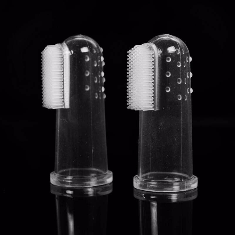 GET 2 FREE 8 - Super Soft Pet Finger Toothbrush
